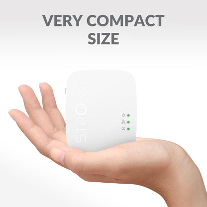 STRONG POWERL1000DUOMINI Kit 2 Powerline Gigabit Port, HomePlug AV2, Speed Up to 1000 Mbps, for HD/3D/4K Video Streaming and Online Games (Only for Wired), No Configuration Required
