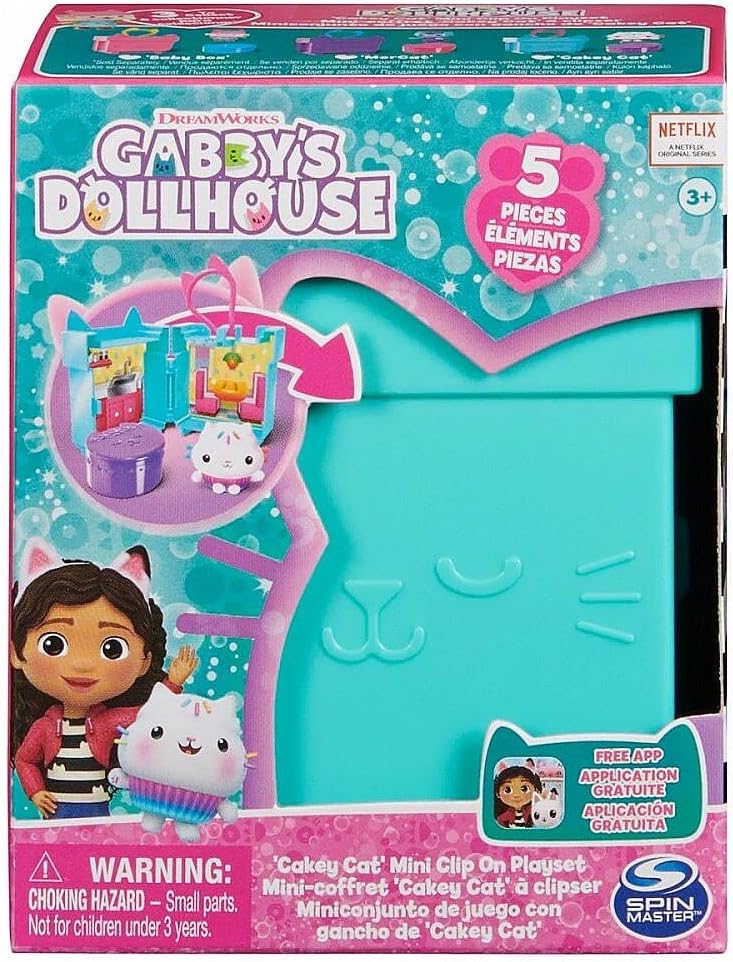 Gabby's Dollhouse Cakey Cat Mini Box Room 5 Items