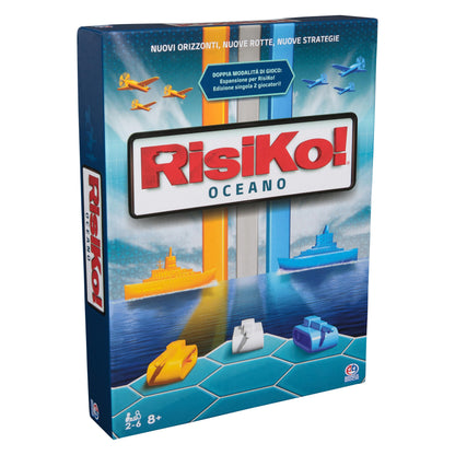 Editrice Giochi, Risiko! Oceano, 2 Giochi in Scatola in 1, Giochi di Società e Strategia per Famiglia e Amici, Giochi da Tavolo per Adulti e Bambini, da 2 a 6 Giocatori, 8+ Anni
