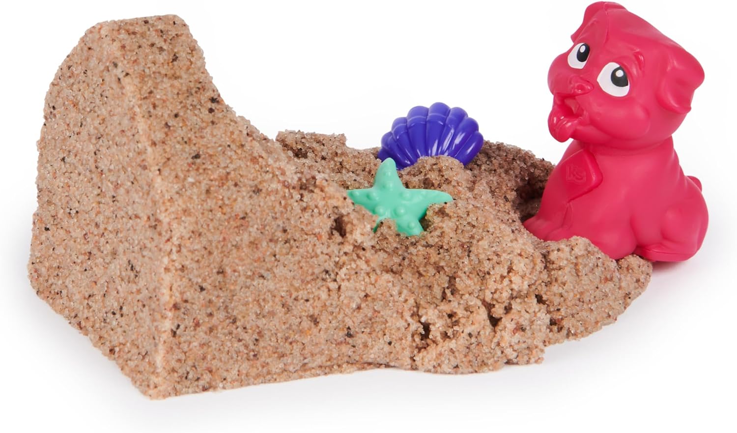 Kinetic Sand Dog House - with 170 g Magic Beach Sand, 1 Dog Figure and Accessories for Creative Indoor Sand Play Fun, for Children from 3 Years