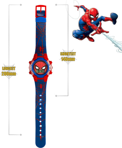Disney Marvel Spiderman printed silicone Strap Watch SPD4504
