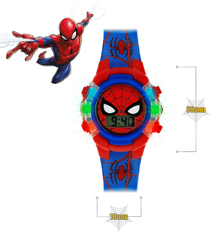 Disney Marvel Spiderman printed silicone Strap Watch SPD4504