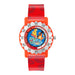 Pokémon Red Strap Character Dial Time Teacher Watch POK4194