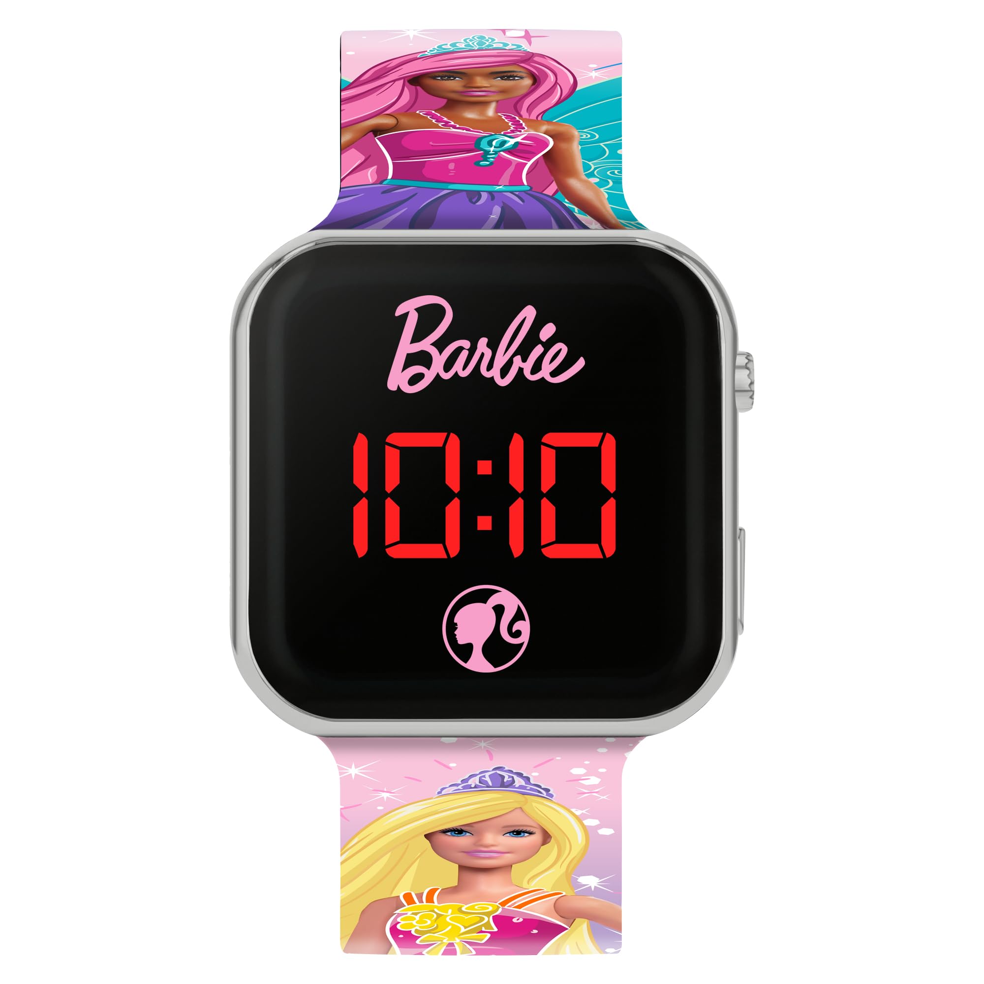Barbie Multicoloured Strap LED Watch BDT4144