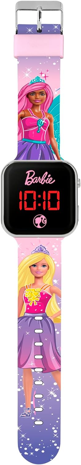 Barbie Multicoloured Strap LED Watch BDT4144