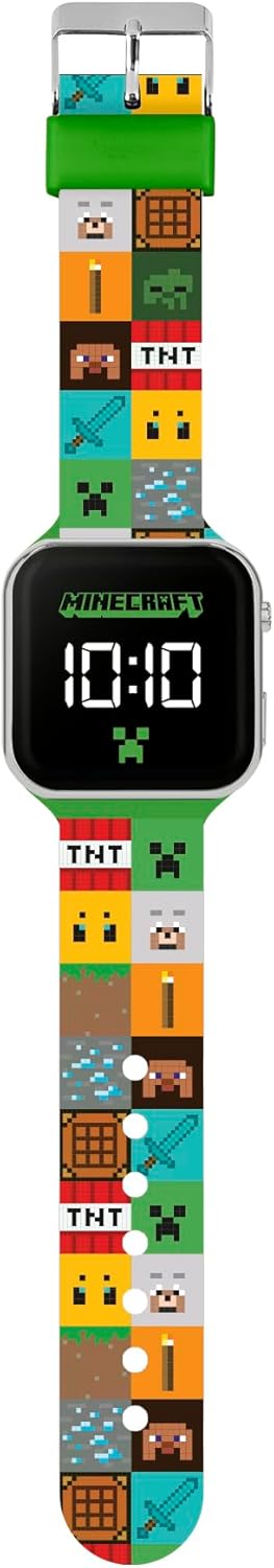 Minecraft Printed LED Watch