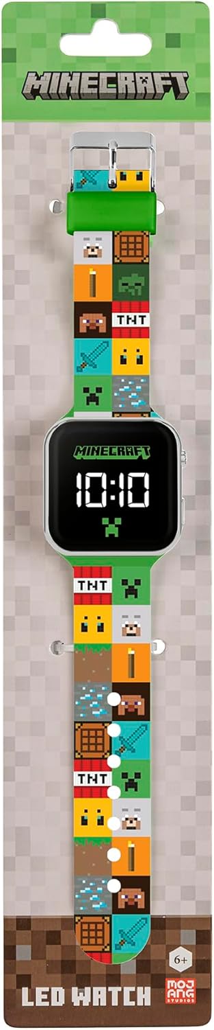 Minecraft Printed LED Watch