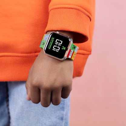 Minecraft Printed LED Watch