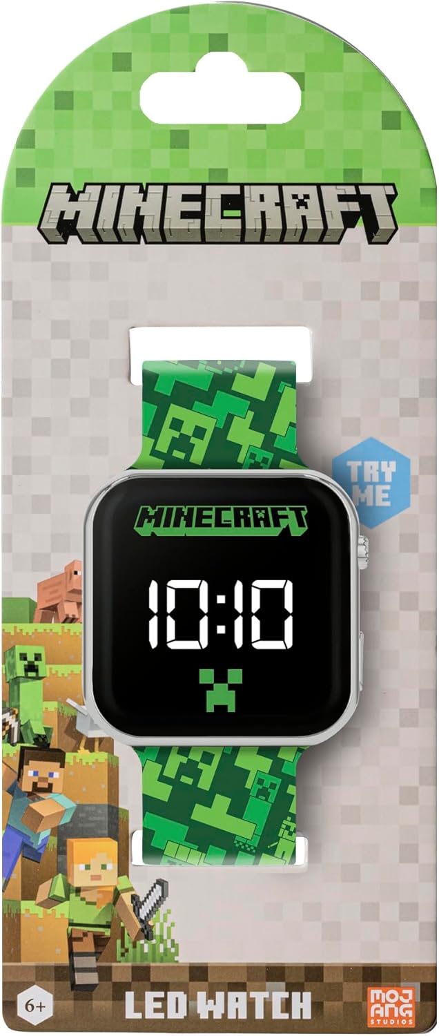 Minecraft Printed LED Watch