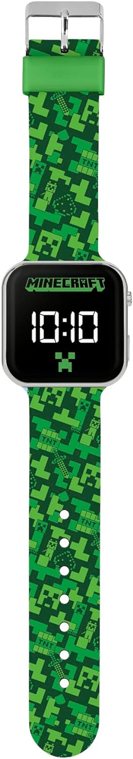 Minecraft Printed LED Watch