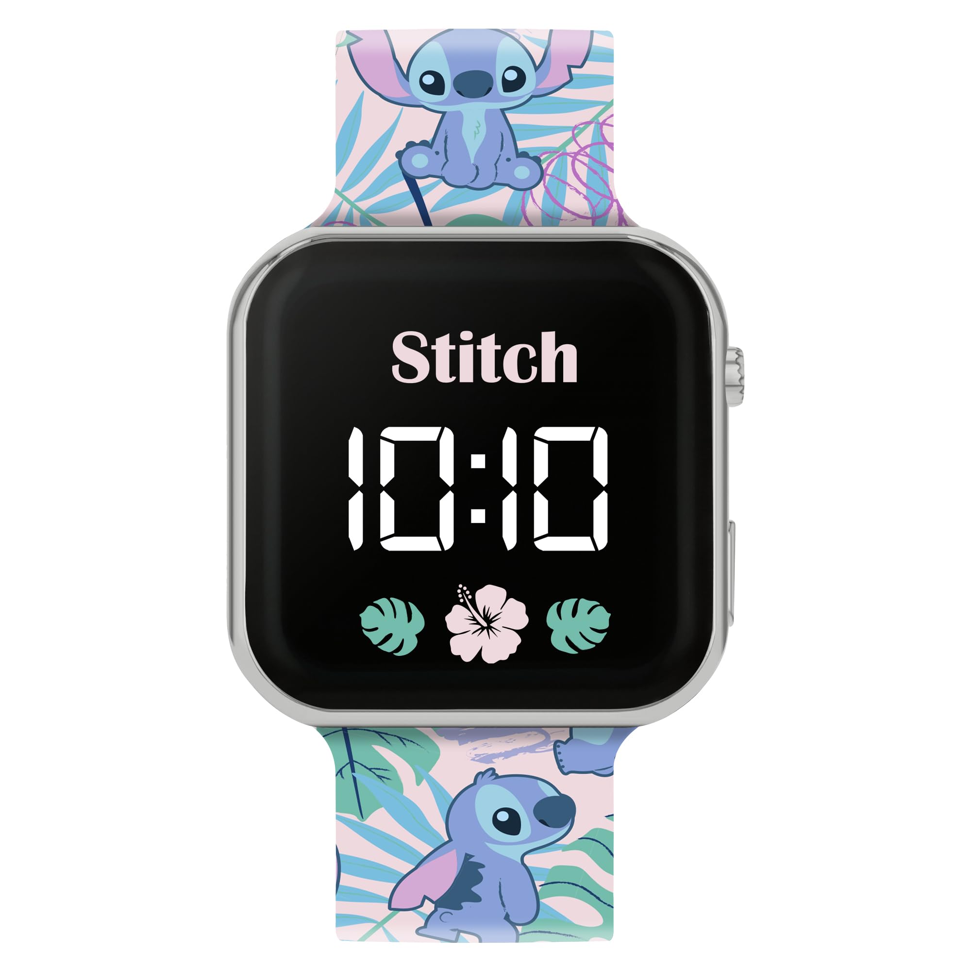 Disney Stitch Blue & Pink Printed LED Watch