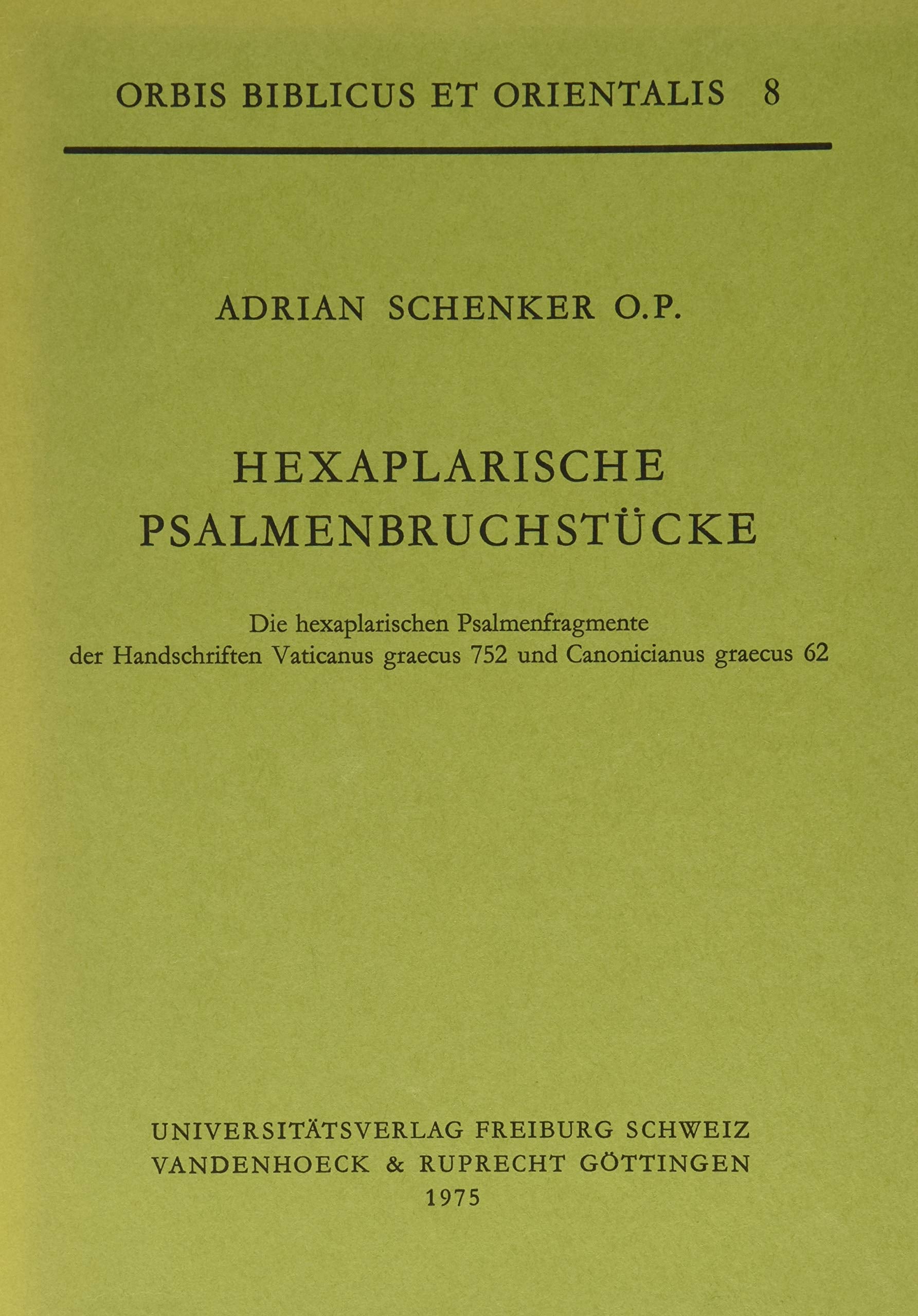 Hexaplarische Psalmenbruchstucke