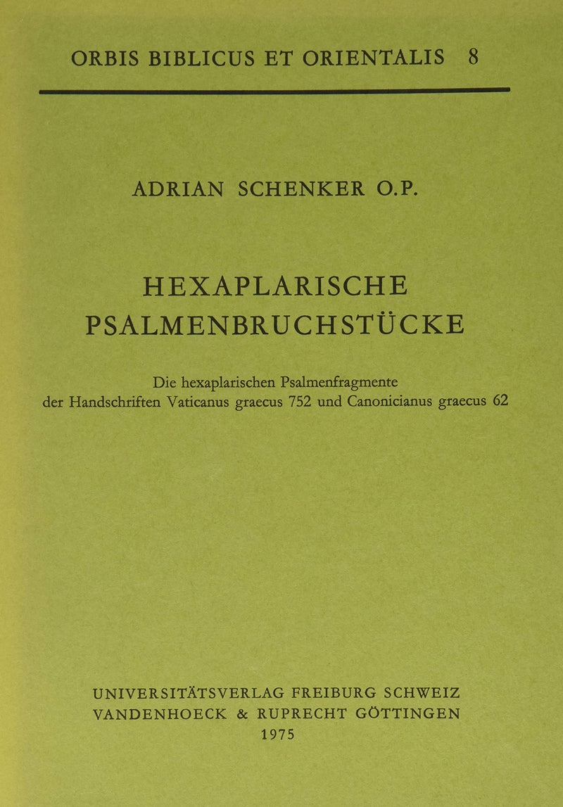 Hexaplarische Psalmenbruchstucke