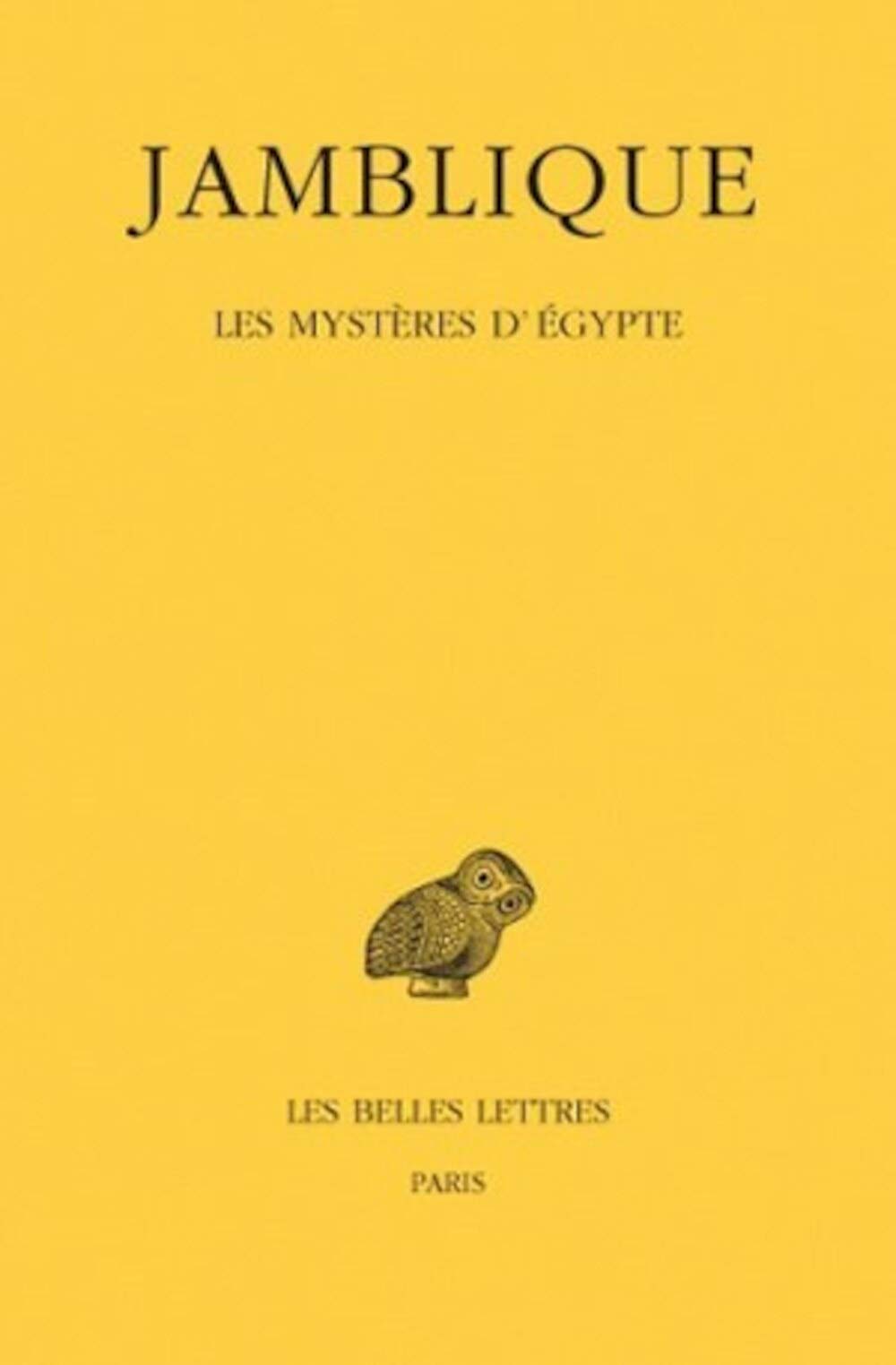 Jamblique, Les Mysteres d'Egypte