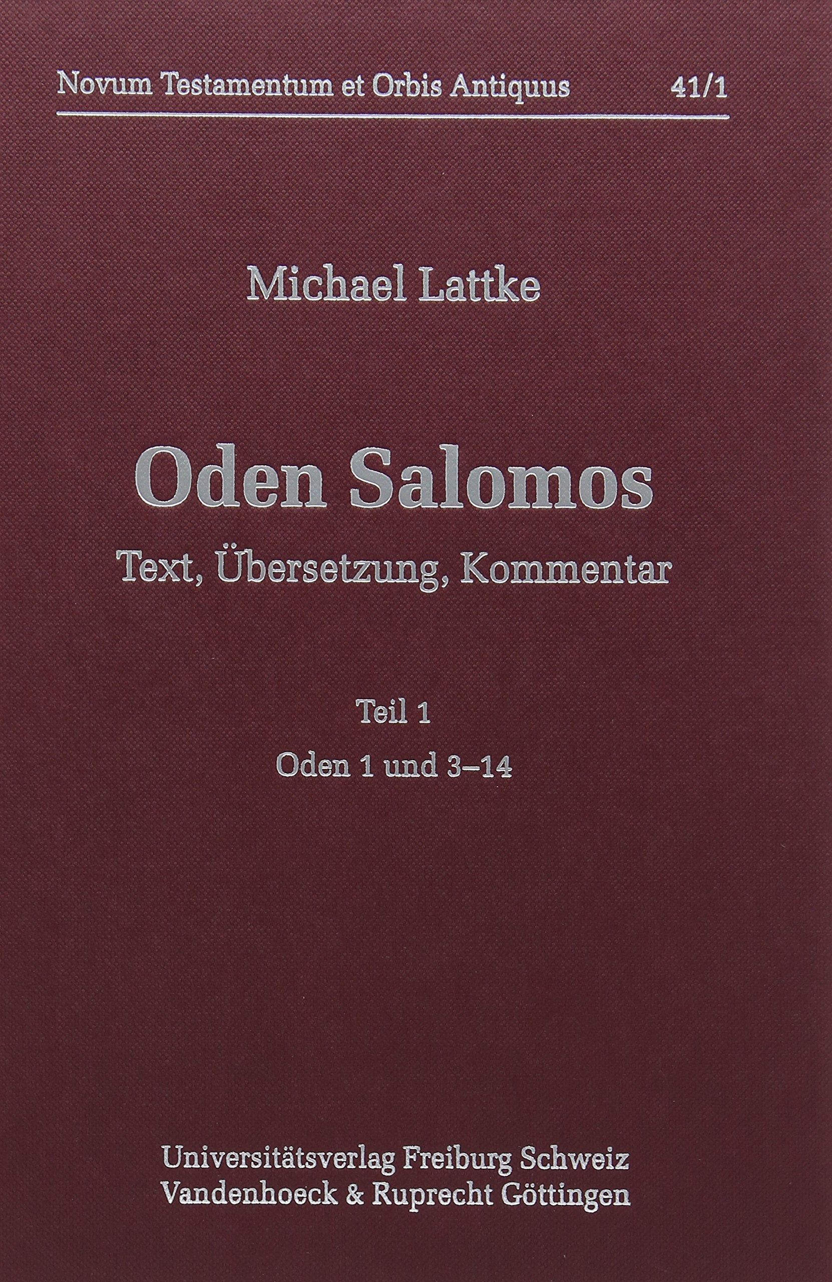 Oden Salomos. Teil 1