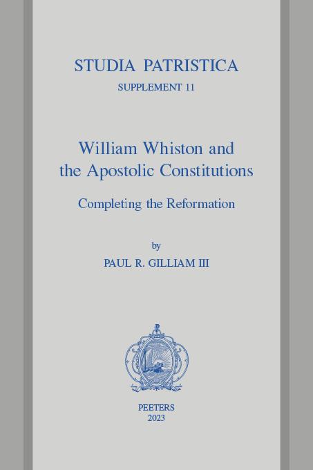 William Whiston and the Apostolic Constitutions