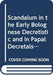 Scandalum in the Early Bolognese Decretistic and in Papal Decretals (ca. 1140-1234)
