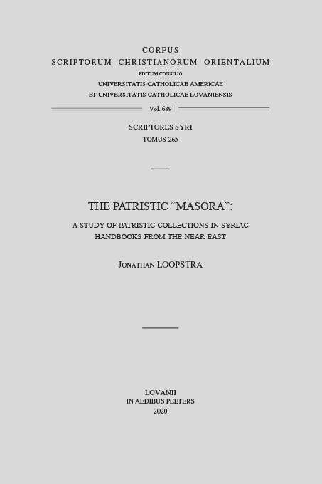 The Patristic "Masora"