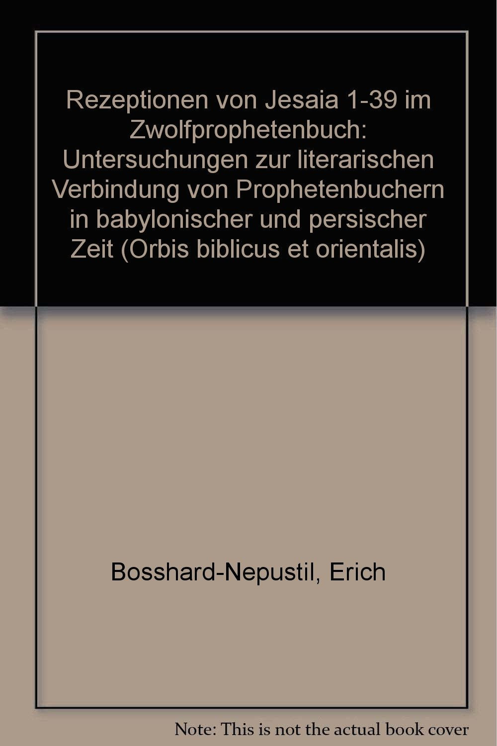 Rezeptionen von Jesaia 1-39 im Zwölfprophetenbuch