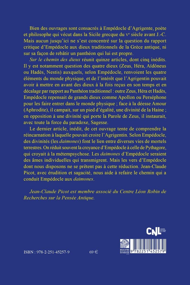 Empedocle. Sur Le Chemin Des Dieux