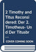 2 Timothy and Titus Reconsidered