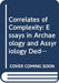 Correlates of Complexity