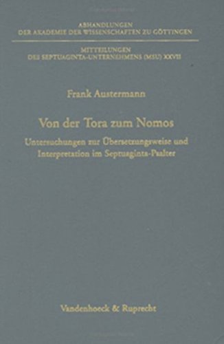 Von Der Tora Zum Nomos