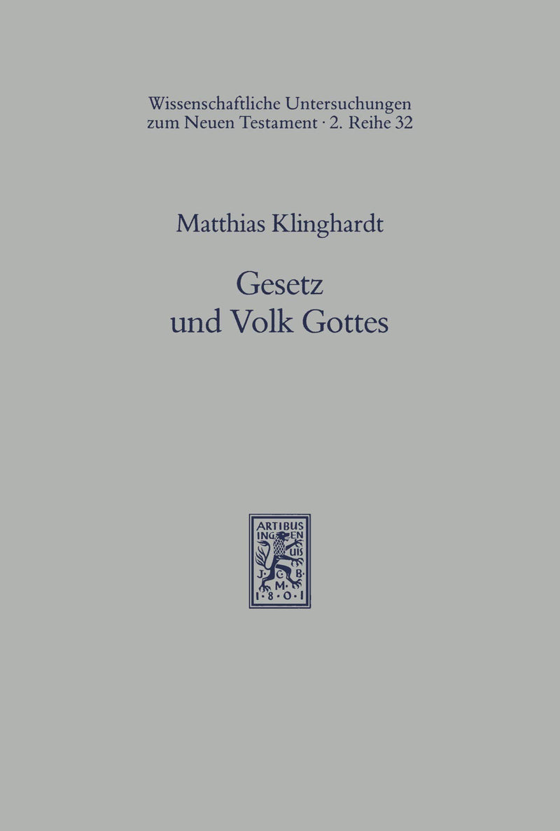 Gesetz Und Volk Gottes