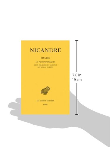 Nicandre, Oeuvres