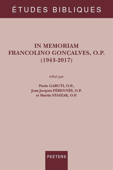 In memoriam Francolino Gonçalves, O.P. (1943-2017)