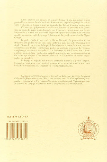 La Langue Bijogo De Bubaque (Guinee Bissau)