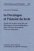 Le Decalogue Et l'Histoire Du Texte