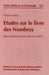 Études sur le livre des Nombres
