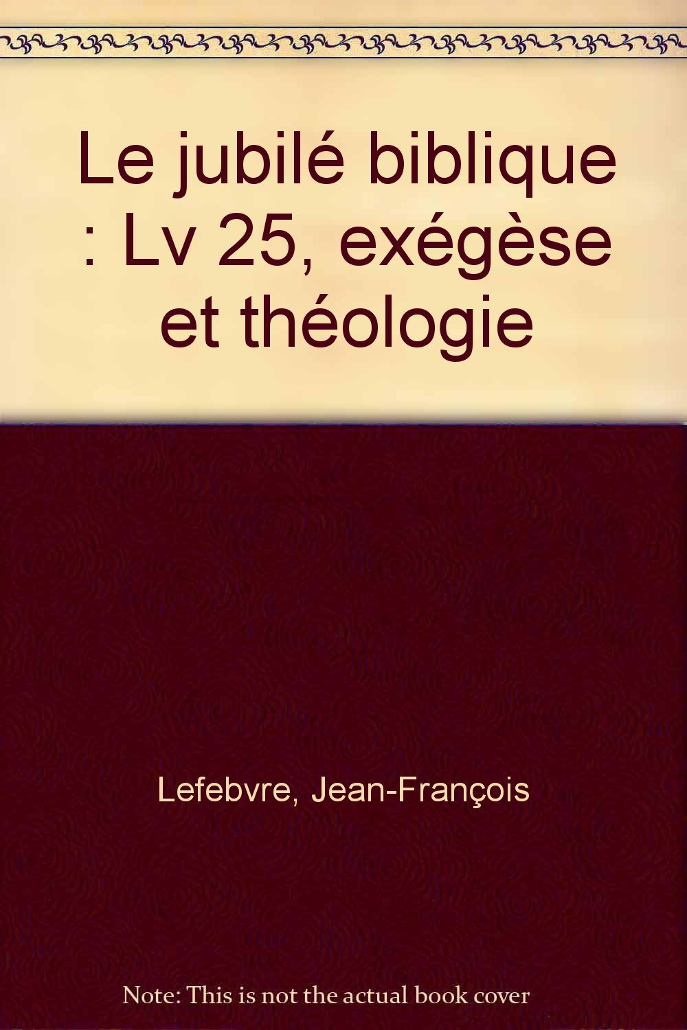 Le jubilé biblique