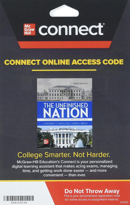 Gen Combo Loose Leaf the Unfinished Nation; Connect 2t Access Card