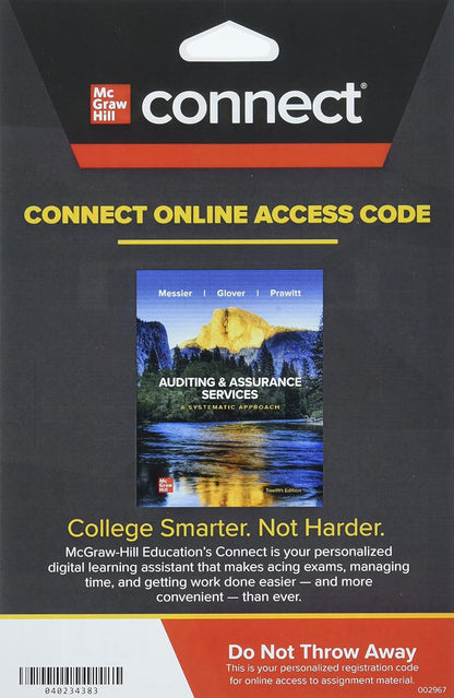 Gen Combo Loose Leaf Auditing & Assurance Services; Connect Access Card