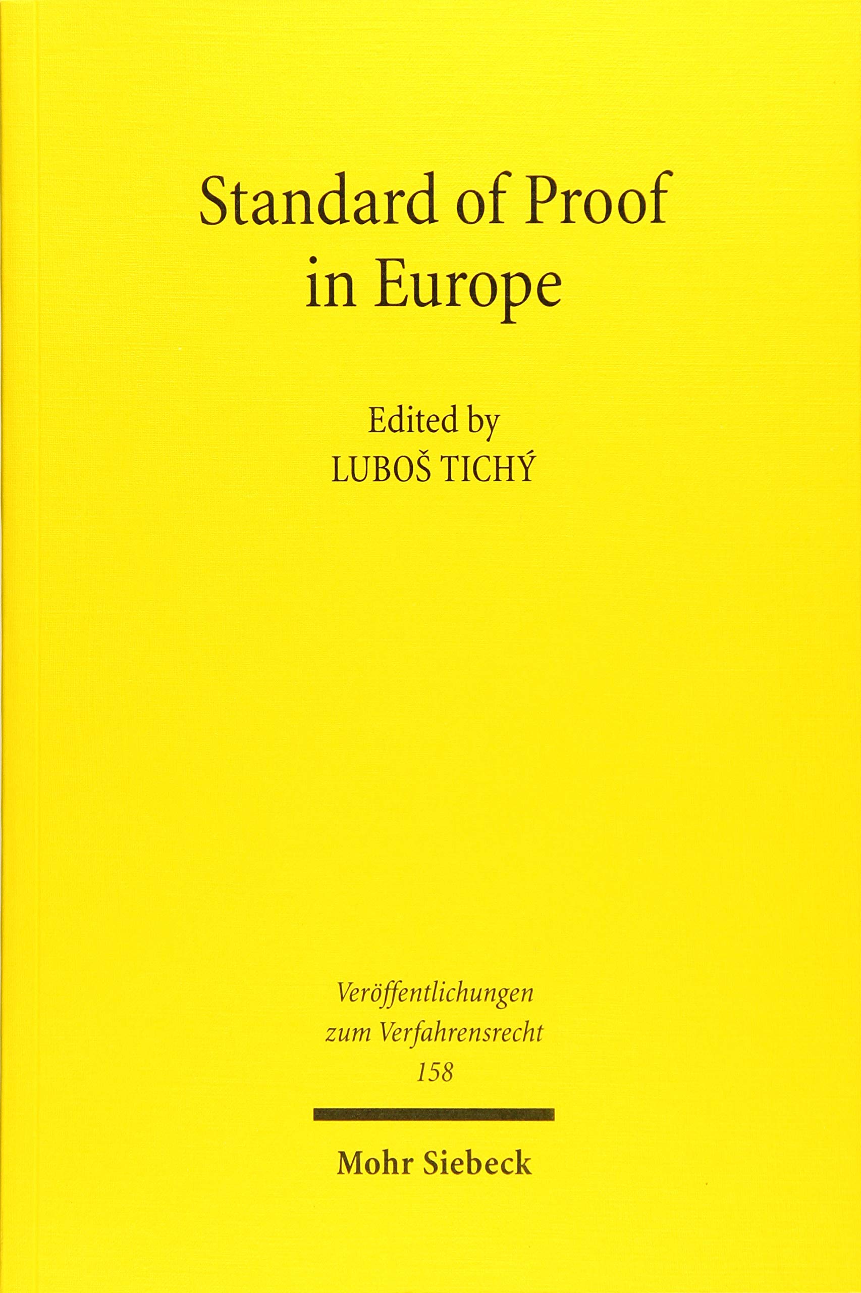 Standard of Proof in Europe