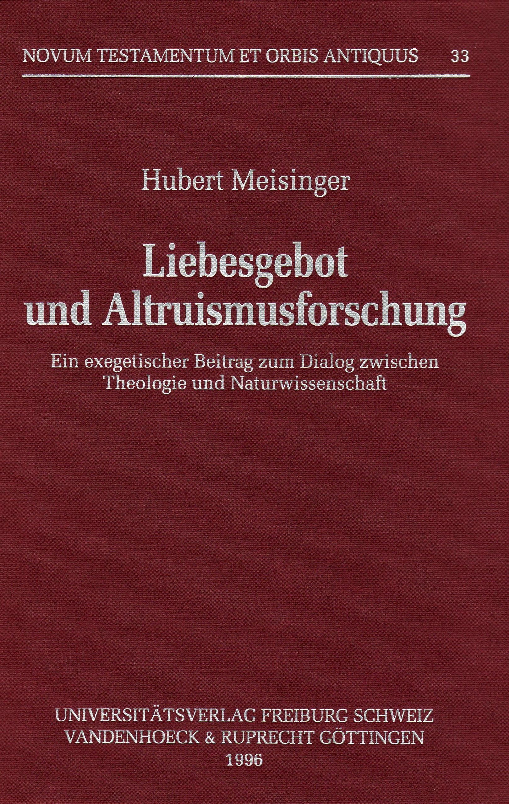 Liebesgebot Und Altruismusforschung