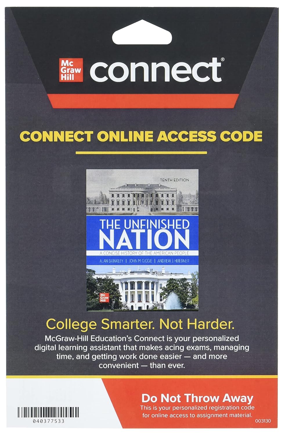 Gen Combo Loose Leaf the Unfinished Nation; Connect 1t Access Card
