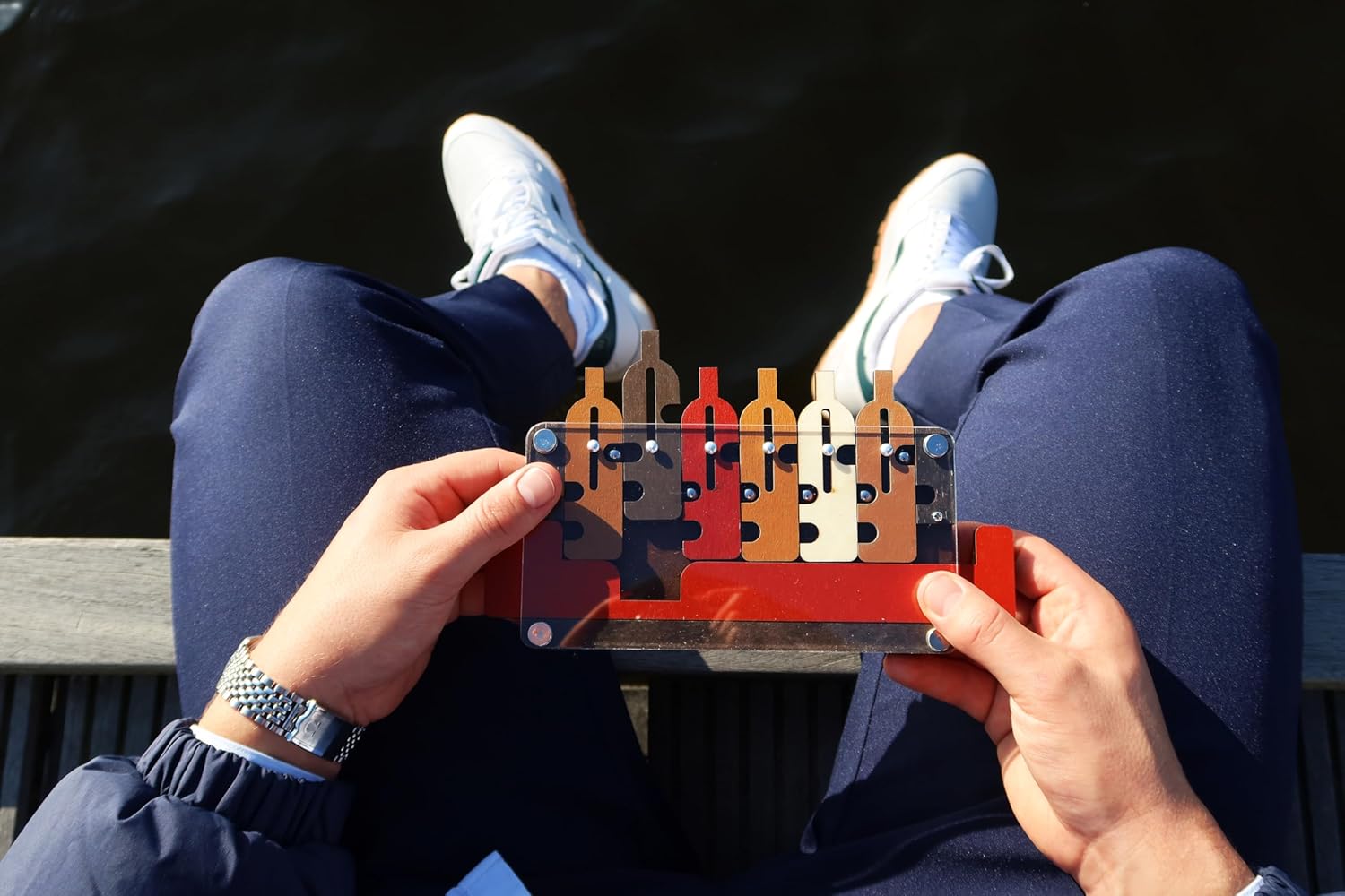 Recent Toys, Color Rompecabezas de Bandeja de camareros de constantin, Wooden 3D Puzzle Tray, brainteaser (C5061