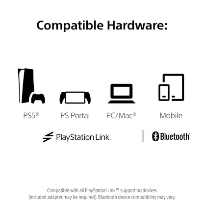 PlayStation PULSE Elite™ Wireless Headset AI-enhanced noise rejection, White, Pack of 1