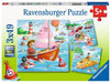 Ravensburger Children's Puzzle - 05720 On The Water - 3 x 49 Pieces Puzzle for Children from 5 Years