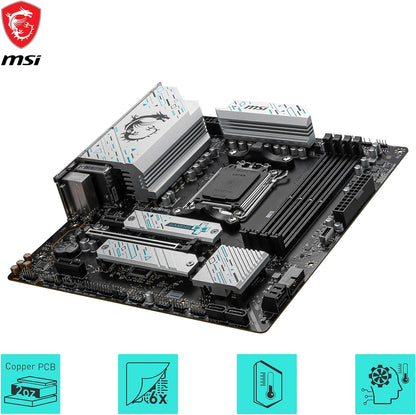 MSI B650M GAMING PLUS WIFI Scheda Madre, mATX - Supporta AMD Ryzen 7000 Series, AM5 - DDR5 Memory Boost 7800+ MHz/OC, PCIe 4.0 x16, M.2 Gen4, Wi-Fi 6E