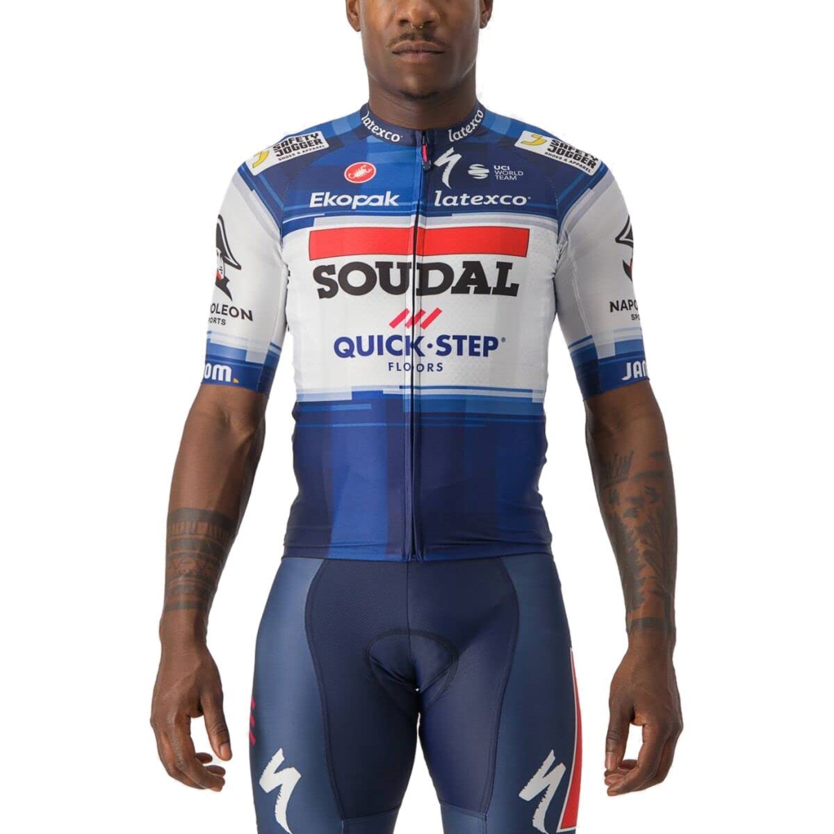 Castelli Soudal Quick-Step Aero Race 6.1 Jersey Dark Blue/White / S (S)