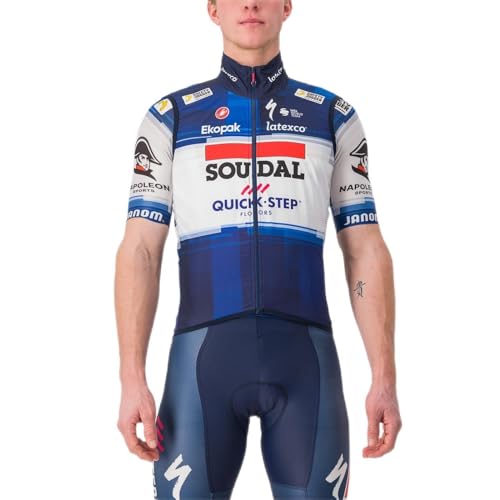 castelli Men's 4518086 Sleeveless Vest XXL Dark Blue/White