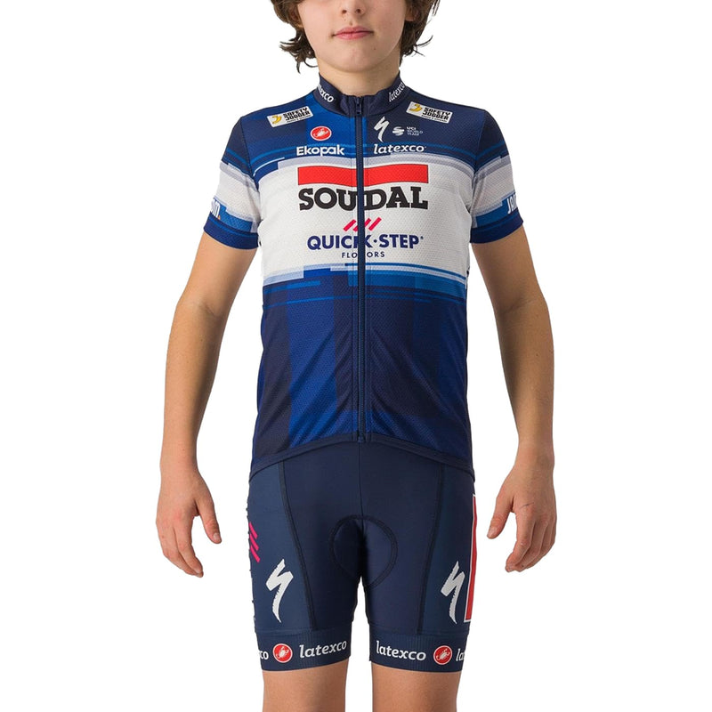 Castelli Soudal Quick-Step Kid`s Jersey Dark Blue/White / 6Y (6Y)