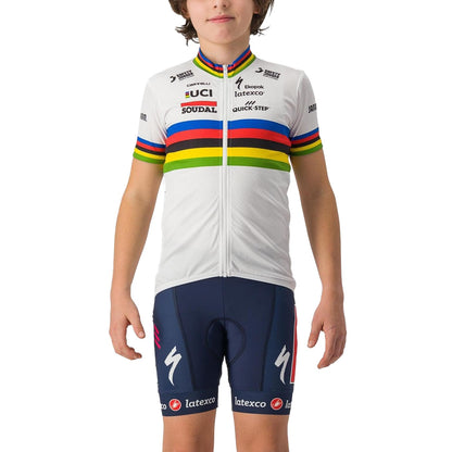 Castelli Soudal Quick-Step Kid`s Jersey World Champion / 8Y (8Y)