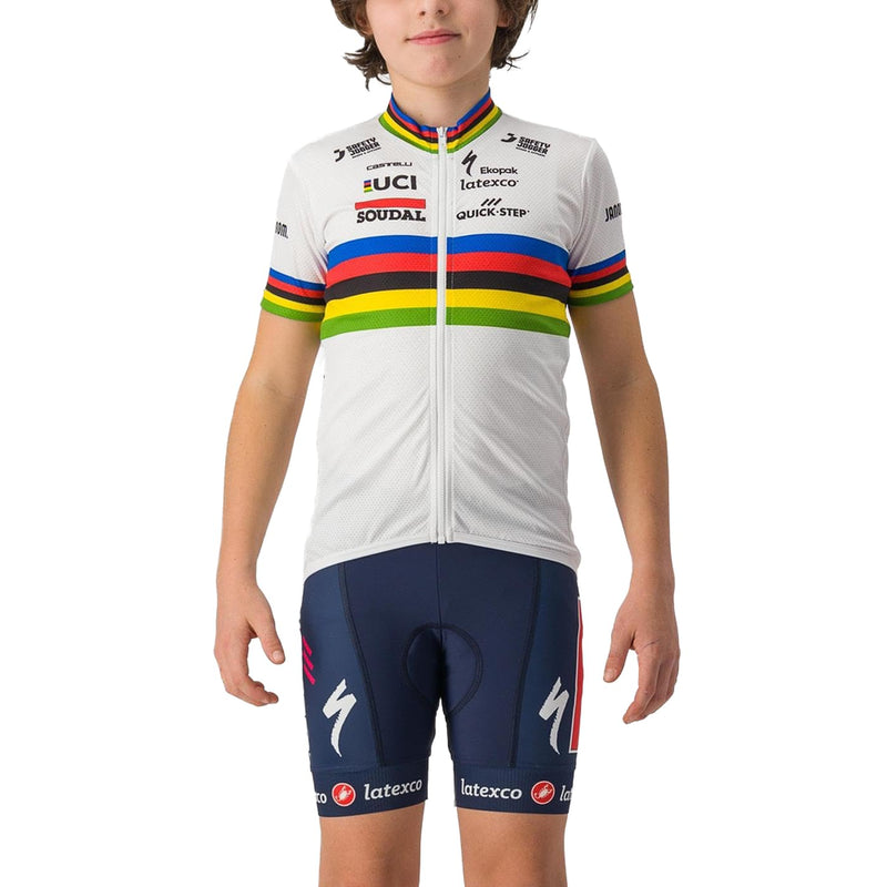 Castelli Soudal Quick-Step Kid`s Jersey World Champion / 8Y (8Y)