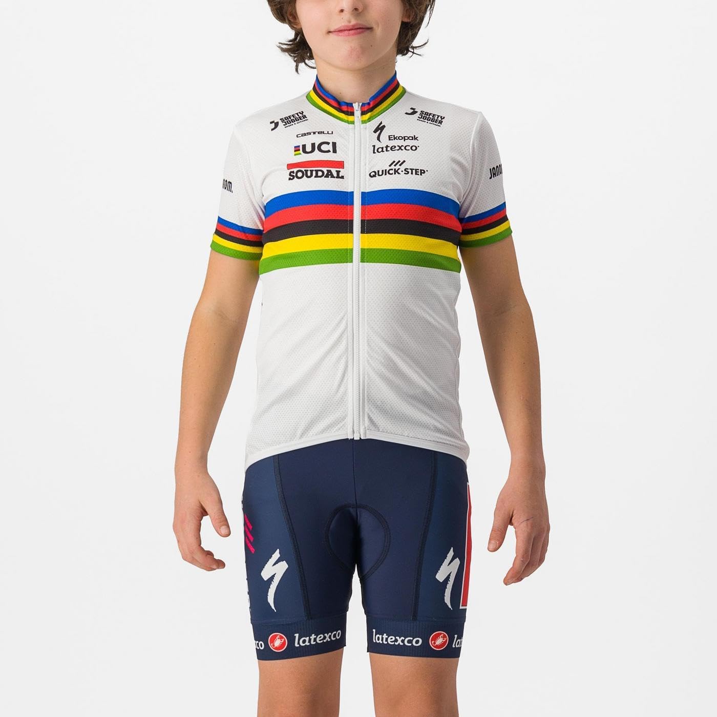 Castelli Soudal Quick-Step Kid`s Jersey World Champion / 8Y (8Y)