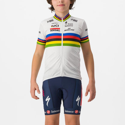 Castelli Soudal Quick-Step Kid`s Jersey World Champion / 8Y (8Y)
